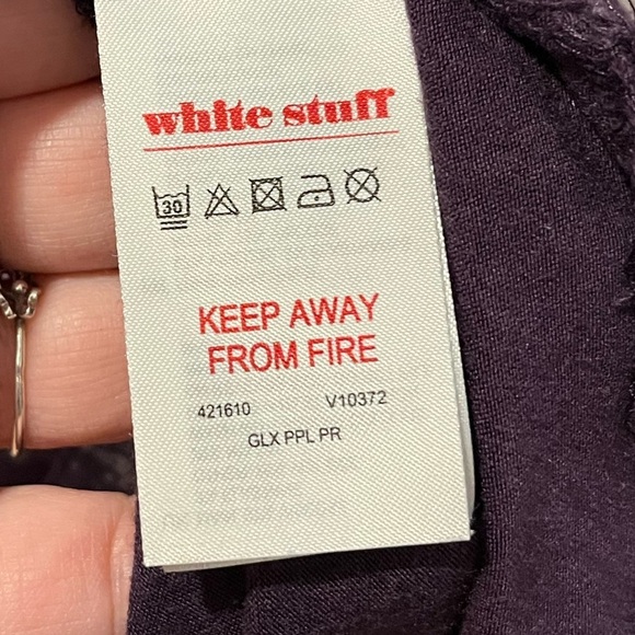 WHITE STUFF Purple Velvet Women's dress size 38 - Picture 4 of 7